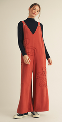 "Venice" Applique' Floral Jumpsuit, 3 colors - The Katie Grace Boutique
