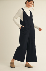 "Venice" Applique' Floral Jumpsuit, 3 colors - The Katie Grace Boutique