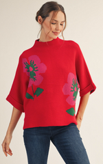 "Constance" Drop Shoulder Sweater - The Katie Grace Boutique