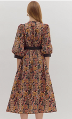 "Paisley" Midi Dress - The Katie Grace Boutique
