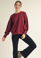 "Natalie" Luxe Knit Pullover - The Katie Grace Boutique
