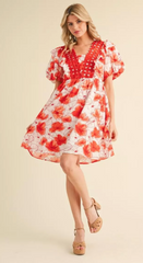 "Gretchen" Floral Dress - The Katie Grace Boutique