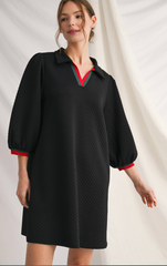 "Abigail" Textured Dress - The Katie Grace Boutique