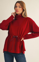 "Penelope" Drawstring Top, 2 colors - The Katie Grace Boutique