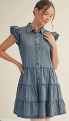 "Lori" Denim Dress - The Katie Grace Boutique