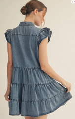 "Lori" Denim Dress - The Katie Grace Boutique