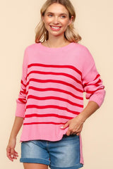 "Candi" Striped Sweater - The Katie Grace Boutique