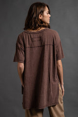 "Carrigan" Mineral Wash Tee - The Katie Grace Boutique