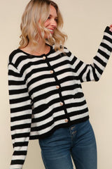 "Tasha" Striped Cardigan - The Katie Grace Boutique