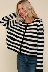 "Tasha" Striped Cardigan - The Katie Grace Boutique