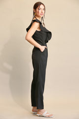 SALE! "Jillian" Ruffled Jumpsuit - The Katie Grace Boutique