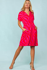 "Rhonda" Surplice Dress - The Katie Grace Boutique