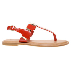 "Gigi" Red Sandal - The Katie Grace Boutique